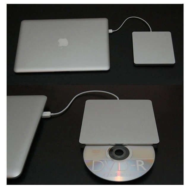 Zewnętrzny naped DVD USB3.0 ultra cienki do laptopa - palnik optyczny na CD i DVD dla systemów MAC i PC - Wianko - 3