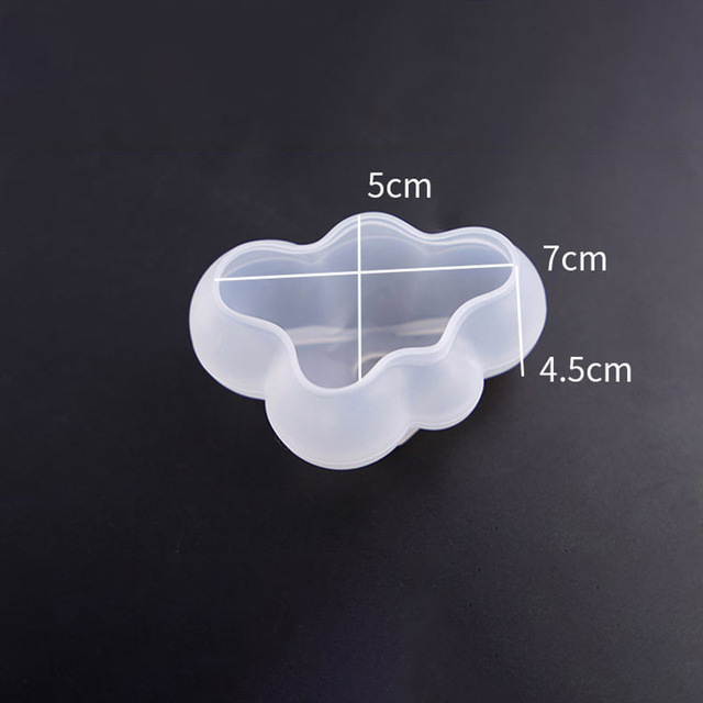 Forma silikonowa do tworzenia chmur różnych rozmiarów z żywicy epoksydowej - dekoracja DIY świece aromaterapeutyczne, tworzenie wisiorów - Wianko - 8