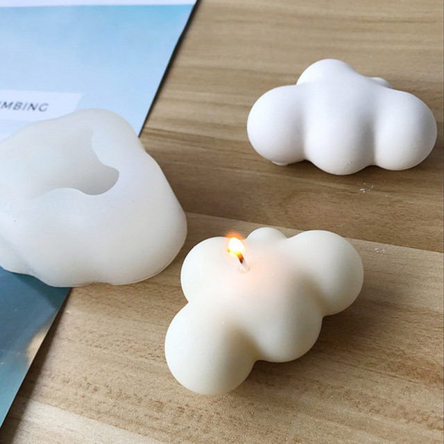 Forma silikonowa do tworzenia chmur różnych rozmiarów z żywicy epoksydowej - dekoracja DIY świece aromaterapeutyczne, tworzenie wisiorów - Wianko - 7