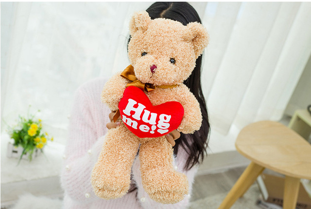 Nowy słodki sweter niedźwiedź pluszowa zabawka kreskówka lalka przytulanka dzieci urodziny - ekskluzywny prezent - Wianko - 19