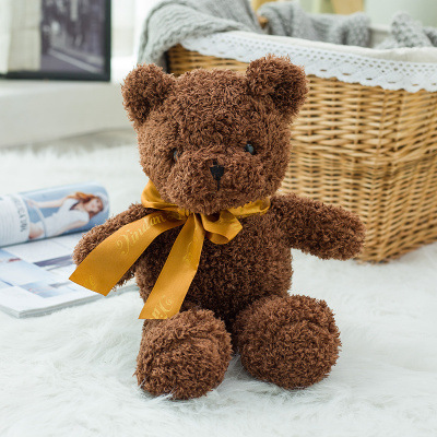 Nowy słodki sweter niedźwiedź pluszowa zabawka kreskówka lalka przytulanka dzieci urodziny - ekskluzywny prezent - Wianko - 16