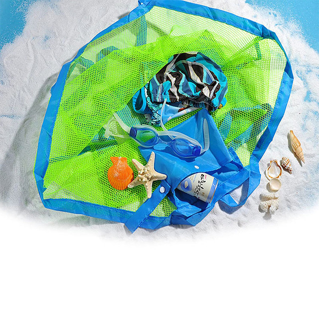 Zabawki do kąpieli dla dzieci - siatka plażowa z praktyczną torbą przechowywaną w siatce, składane netto Tote na lato - Wianko - 8