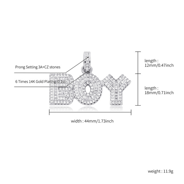 Naszyjnik z personalizowanymi literami z cyrkoniami Bling - oryginalna biżuteria na prezent - Wianko - 17