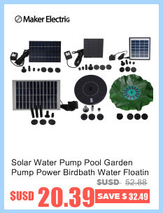 Pompa słoneczna 1.5 W, 6 V, 175 l/h do fontann, ogrodów i basenów - MKGY-D-0015 - Wianko - 1