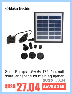 Pompa słoneczna 1.5 W, 6 V, 175 l/h do fontann, ogrodów i basenów - MKGY-D-0015 - Wianko - 4