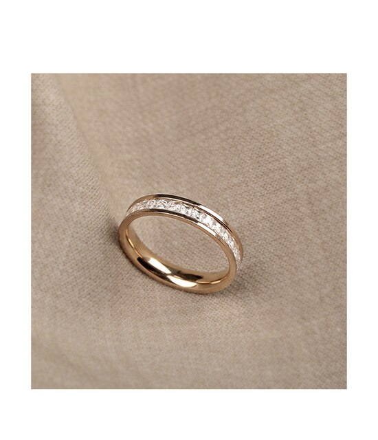 Różowe złote pierścienie 2021 z cyrkoniami na palce - modny i elegancki styl dla kobiet - Wianko - 5