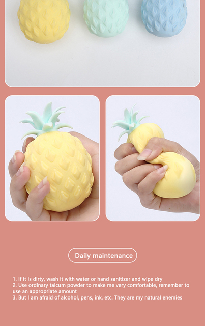 Zabawka antystresowa - ananasowy squishy ze złagodzeniem stresu - Wianko - 7