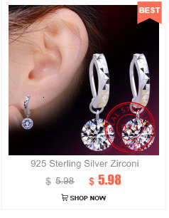 925 Sterling srebrne kolczyki dla zakochanych - wzór kostka, studia - luksusowa marka biżuterii dla kobiet - Wianko - 9
