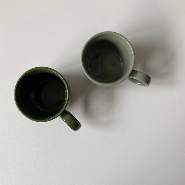 Personalizowany kubek do kawy ceramiczny 250 ml, ciemny jasnozielony, styl skandynawski, prosta konstrukcja - Wianko - 11