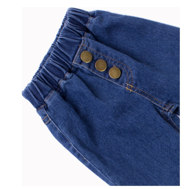 Spodnie dziewczęce rozpinane jeansowe 1-7 lat Casual Daily - Wianko - 6