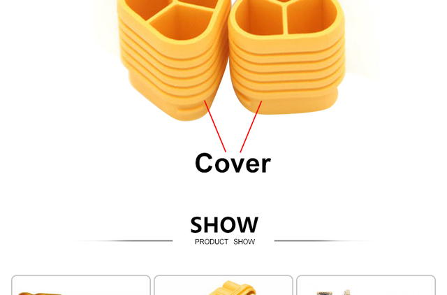 Wtyczka męska i żeńska do złącza akumulatora RC Lipo - 2 sztuki łączników Bullet kompatybilne z Deans, XT60, XT-60, TRX, XT30U, MR30, MR60, MT30 i MT60 - Wianko - 3