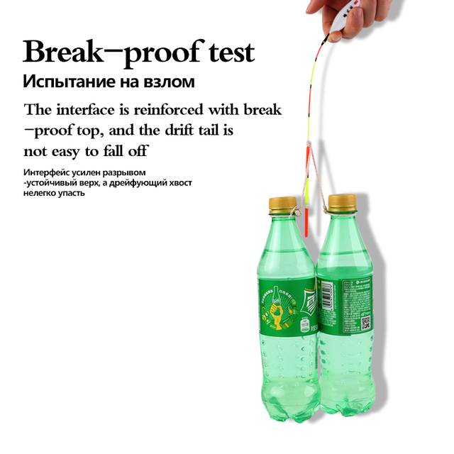 Spławik Nano Fishing Float z boją Tube, uchwytem pływaka i hakiem duże ładowanie ołowiu, używany w świeżej wodzie z grubą ogonową warstwą Flotador - Wianko - 2