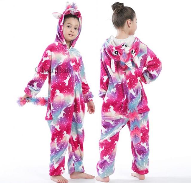 Dziecięce flanelowe miękkie piżamy zimowe Onesie Kigurumi - chłopcy, dziewczęta, śpioszki - Wianko - 20