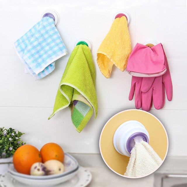 Klamra samoprzylepna wielofunkcyjna do bielizny i ściereczek z wieszakiem na ręcznik łazienkowy i kuchenny pojemnik na przechowywanie - Wianko - 7