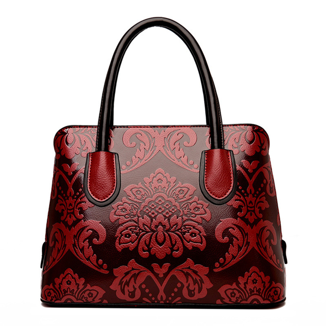 Duża pojemność torebki damskiej z luksusowym kwiatowym wzorem i wygodnym uchwytem na ramię - Wianko - 17