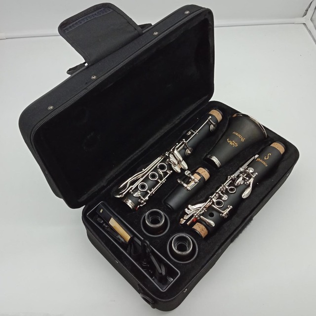 Profesjonalny klarnet marki MFC z bakelitową obudową, niklowanymi srebrnymi kluczami i futerałem oraz ustnikiem - Wianko - 24
