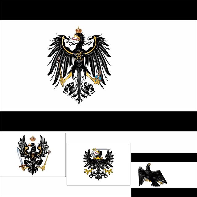 Flaga Niemcy wojna chorąży prusy 1816 - 90x150cm - 120g - wysokiej jakości - Wianko - 9