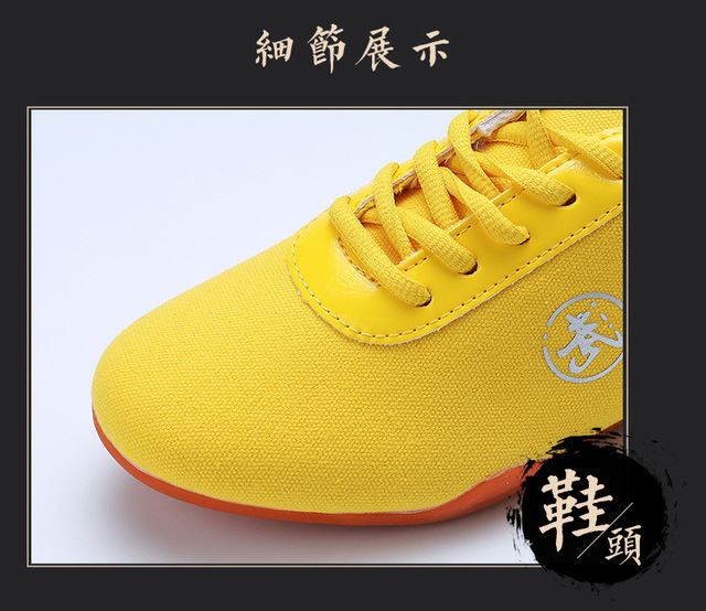 Oddychające buty Tai Chi wykonane z płótna, elastyczne buty Kung Fu Wushu do sztuk walki, sportowe obuwie treningowe - Wianko - 5