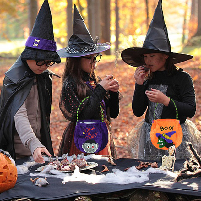 Cukierki na Halloween - przenośne wiadro wewnętrzne, dynia, dzieci, upominki, sztuczki, psikusy, torba do przenoszenia - Wianko - 19
