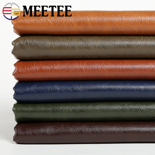 Czarna elastyczna skóra syntetyczna Meetee 90x70cm PU - idealna na dolny materiał do spodni, spódnic, kurtek AP660 - Wianko - 4