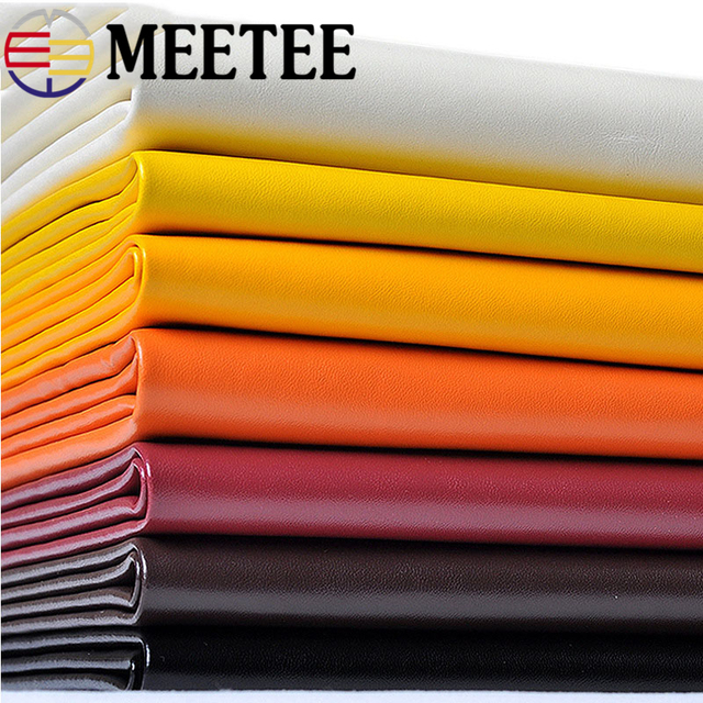 Czarna elastyczna skóra syntetyczna Meetee 90x70cm PU - idealna na dolny materiał do spodni, spódnic, kurtek AP660 - Wianko - 5