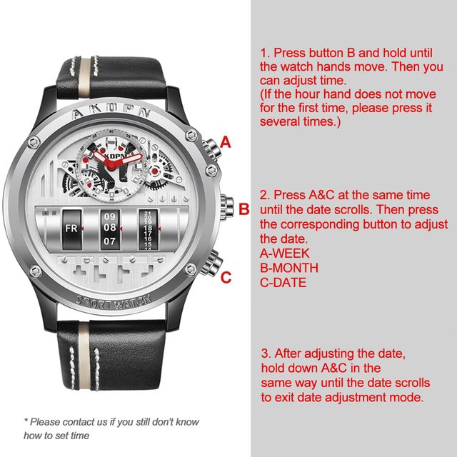 Unikalne męskie zegarki kwarcowe z obracaną datą, skórzanym paskiem, sportowym stylem wojskowym - Dropshipping - Wianko - 1