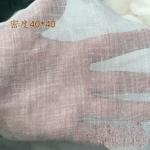 Bawełniana tkanina z muślinu o naturalnym kolorze o splocie płóciennym, 5M x 50X50cm, idealna do szycia sukienek i projektów DIY - Wianko - 6