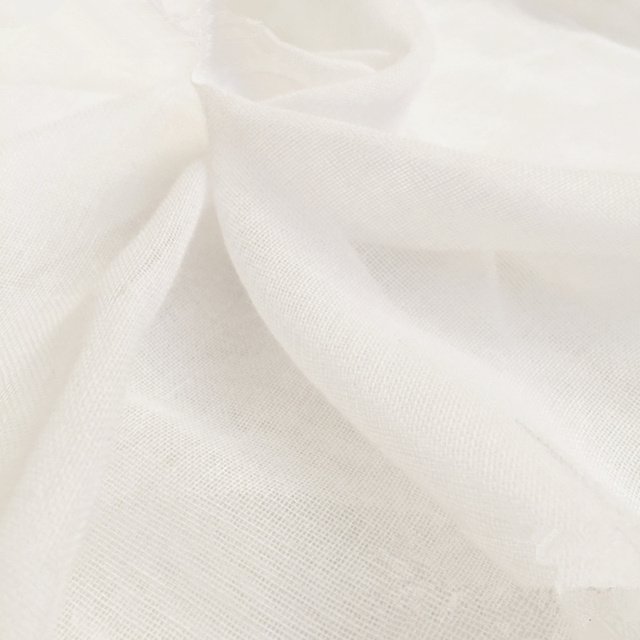 Bawełniana tkanina z muślinu o naturalnym kolorze o splocie płóciennym, 5M x 50X50cm, idealna do szycia sukienek i projektów DIY - Wianko - 5