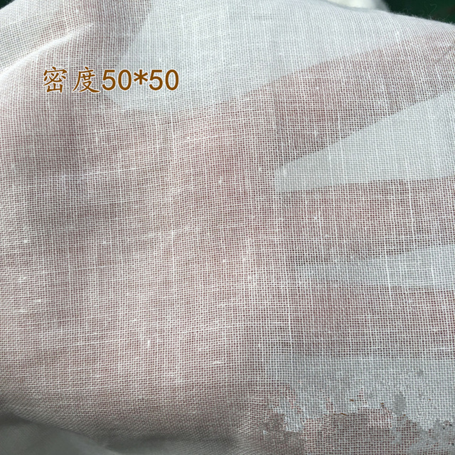 Bawełniana tkanina z muślinu o naturalnym kolorze o splocie płóciennym, 5M x 50X50cm, idealna do szycia sukienek i projektów DIY - Wianko - 8