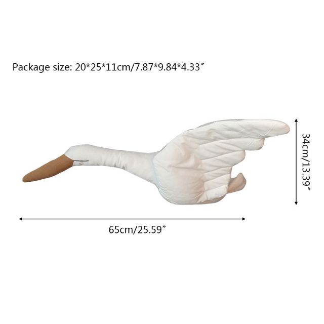 Śliczne 3D zawieszane Pluszowe Swan w kształcie zwierzątka dla dzieci - Sypialnia dziecięca, przedszkole, DIY dekoracja - Wianko - 7