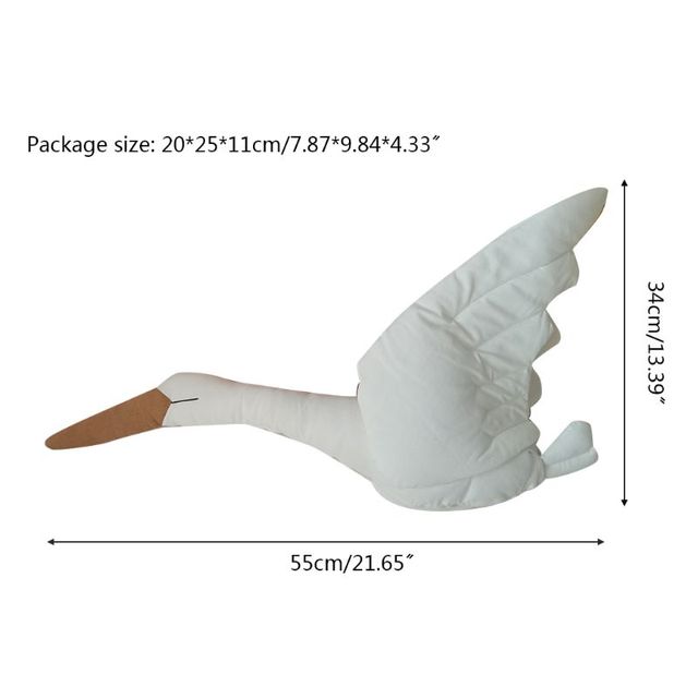 Śliczne 3D zawieszane Pluszowe Swan w kształcie zwierzątka dla dzieci - Sypialnia dziecięca, przedszkole, DIY dekoracja - Wianko - 12