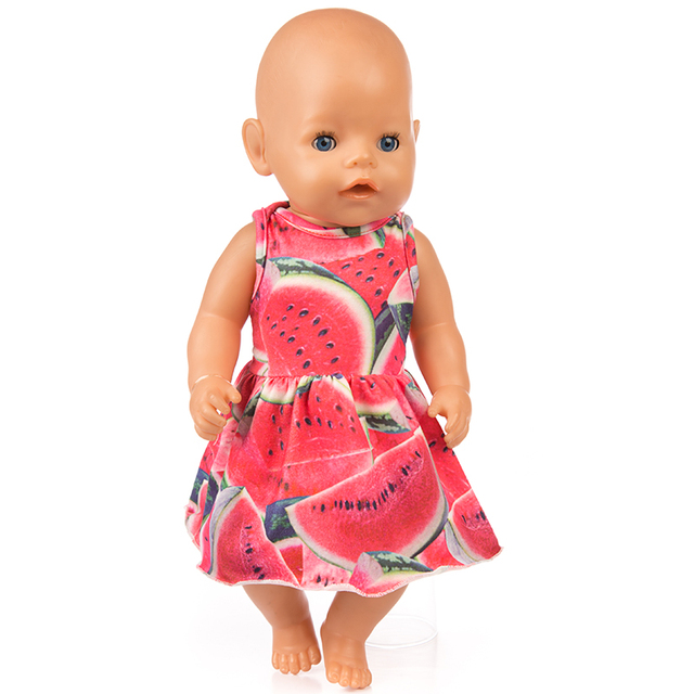 Sukienka ubranka dla lalki stylowa 14, nadająca się do lalki o długości 43 cm, reborn Doll - Wianko - 9