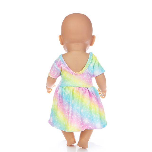 Sukienka ubranka dla lalki stylowa 14, nadająca się do lalki o długości 43 cm, reborn Doll - Wianko - 3