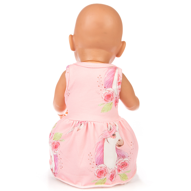 Sukienka ubranka dla lalki stylowa 14, nadająca się do lalki o długości 43 cm, reborn Doll - Wianko - 7