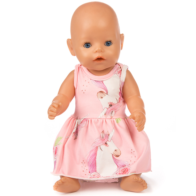 Sukienka ubranka dla lalki stylowa 14, nadająca się do lalki o długości 43 cm, reborn Doll - Wianko - 6