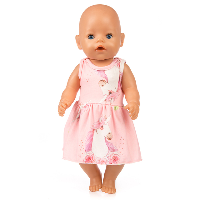 Sukienka ubranka dla lalki stylowa 14, nadająca się do lalki o długości 43 cm, reborn Doll - Wianko - 4