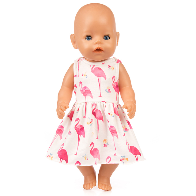 Sukienka ubranka dla lalki stylowa 14, nadająca się do lalki o długości 43 cm, reborn Doll - Wianko - 8