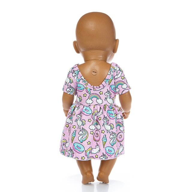 Sukienka ubranka dla lalki stylowa 14, nadająca się do lalki o długości 43 cm, reborn Doll - Wianko - 11