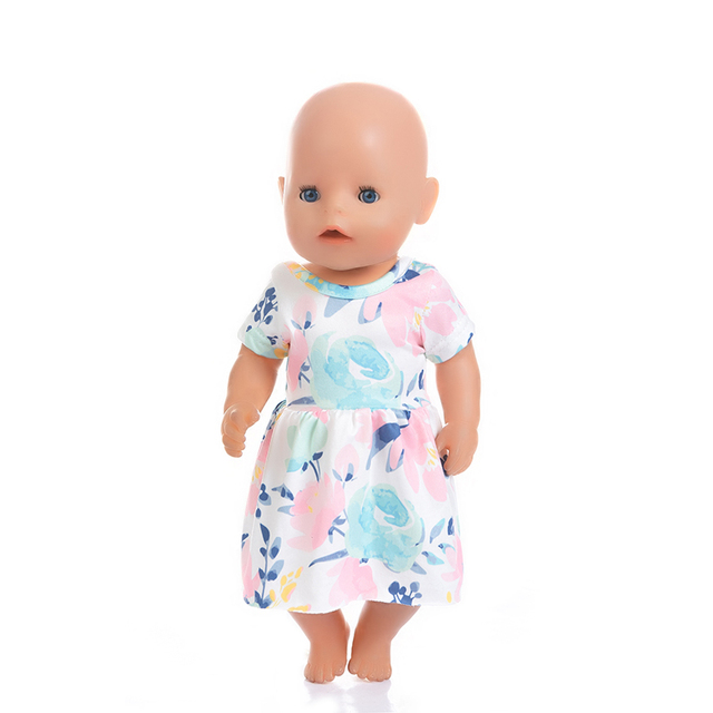 Sukienka ubranka dla lalki stylowa 14, nadająca się do lalki o długości 43 cm, reborn Doll - Wianko - 20