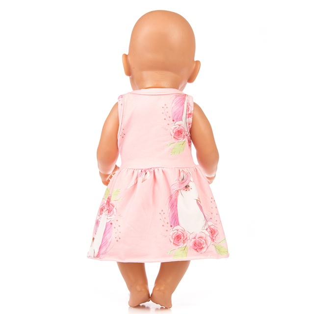 Sukienka ubranka dla lalki stylowa 14, nadająca się do lalki o długości 43 cm, reborn Doll - Wianko - 5