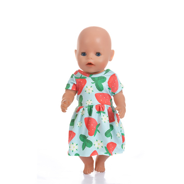 Sukienka ubranka dla lalki stylowa 14, nadająca się do lalki o długości 43 cm, reborn Doll - Wianko - 22