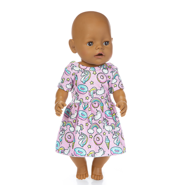 Sukienka ubranka dla lalki stylowa 14, nadająca się do lalki o długości 43 cm, reborn Doll - Wianko - 10