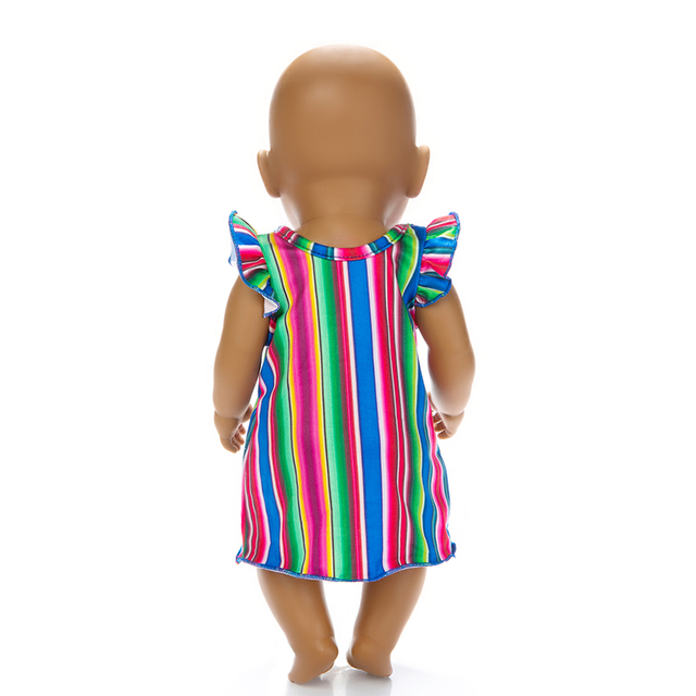 Sukienka ubranka dla lalki stylowa 14, nadająca się do lalki o długości 43 cm, reborn Doll - Wianko - 19