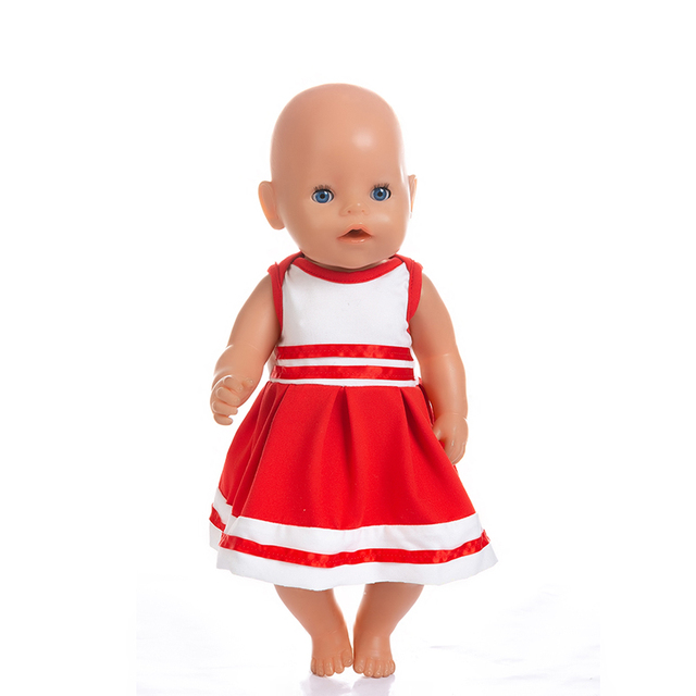 Sukienka ubranka dla lalki stylowa 14, nadająca się do lalki o długości 43 cm, reborn Doll - Wianko - 21