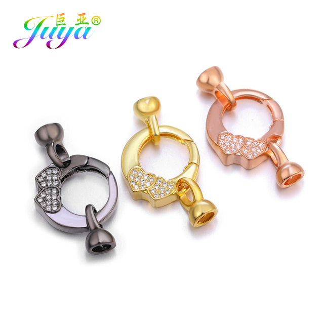 Złote łączniki zatrzaski do biżuterii Juya DIY - akcesoria do ręcznie robionych siatkowych łańcuchów, charms, bransoletki, naszyjniki - Wianko - 11