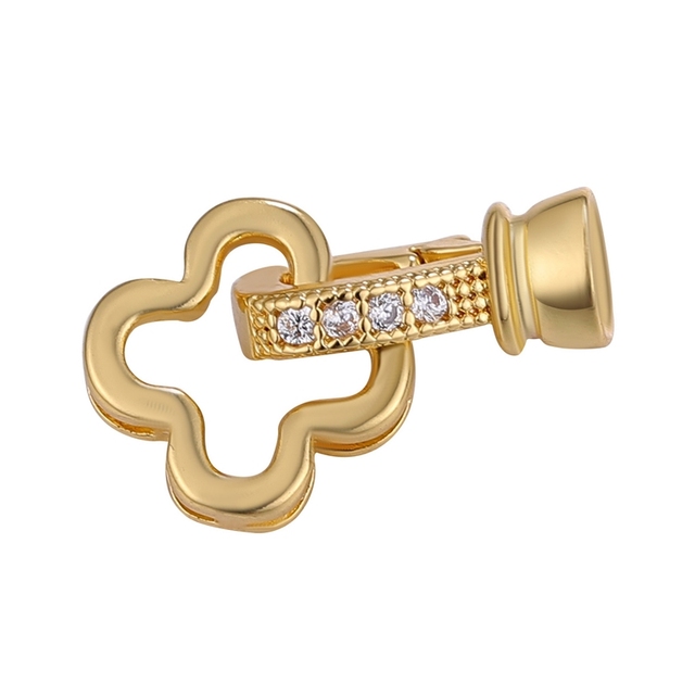 Złote łączniki zatrzaski do biżuterii Juya DIY - akcesoria do ręcznie robionych siatkowych łańcuchów, charms, bransoletki, naszyjniki - Wianko - 6