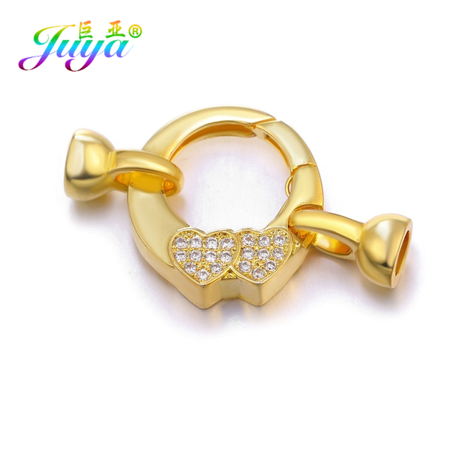 Złote łączniki zatrzaski do biżuterii Juya DIY - akcesoria do ręcznie robionych siatkowych łańcuchów, charms, bransoletki, naszyjniki - Wianko - 14