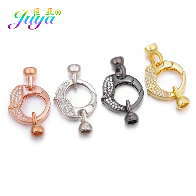 Złote łączniki zatrzaski do biżuterii Juya DIY - akcesoria do ręcznie robionych siatkowych łańcuchów, charms, bransoletki, naszyjniki - Wianko - 12