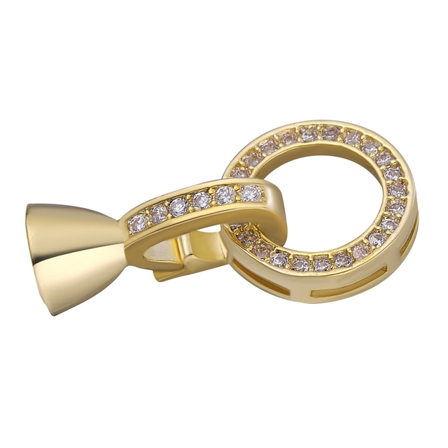 Złote łączniki zatrzaski do biżuterii Juya DIY - akcesoria do ręcznie robionych siatkowych łańcuchów, charms, bransoletki, naszyjniki - Wianko - 4