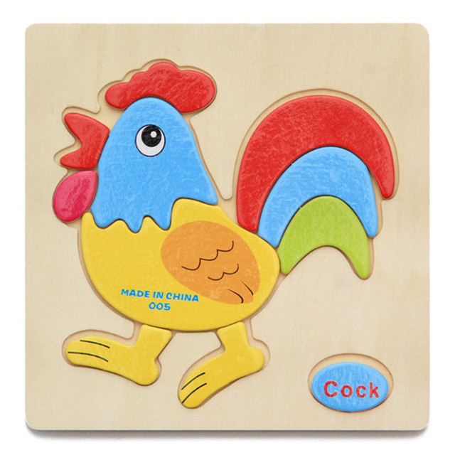 Planszowe gry z drewnianą tablicą dla dzieci: karty, łamigłówki 3D, układanki i gry stołowe zwierzęta ze zwiększającą IQ wartość edukacyjną - Wianko - 7